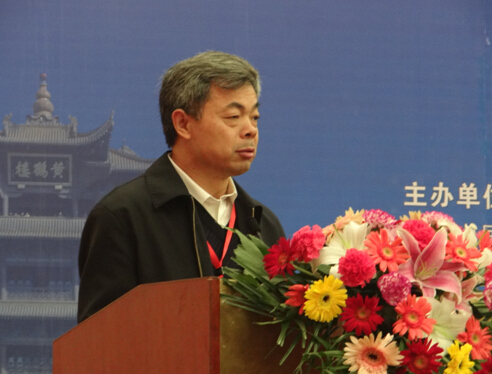武汉岩土所冯夏庭研究员在大会开幕式上致辞
